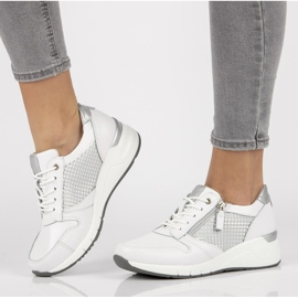 Baskets en cuir Filippo DP2052 / 21 Wh blanc 1