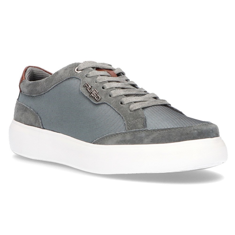 Chaussures en cuir Filippo MP2398 / 21 Gr gris 1