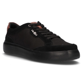 Chaussures en cuir Filippo MP2398 / 21 Bk noir le noir 1