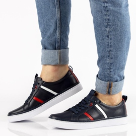 Chaussures en cuir Filippo MP2146/21 Nv bleu marine 1 Chaussures en cuir Filippo MP2146/21 Nv bleu marine 1