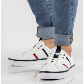 Chaussures en cuir Filippo MP2146 / 21 Wh blanc blanche 1