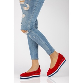 Ballerines Filippo DP2323/21 Rd en cuir rouge 2
