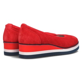 Ballerines Filippo DP2323/21 Rd en cuir rouge 5