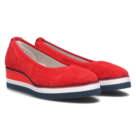 Ballerines Filippo DP2323/21 Rd en cuir rouge 6