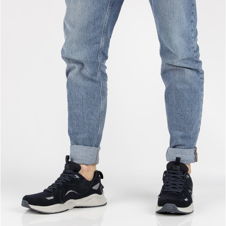 Baskets en cuir Filippo MSP2119/21 Nv bleu marine 2 Baskets en cuir Filippo MSP2119/21 Nv bleu marine 2