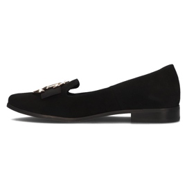 Mocassins en cuir Filippo 2588 daim noir le noir 5