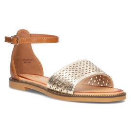 Filippo DS2102/21 Go Br sandales marron brun d'or 1