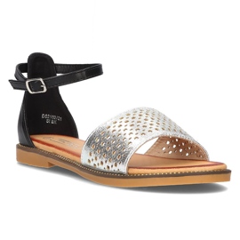 Filippo DS2102/21 sandales Si Bk noir argent le noir 2