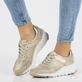 Baskets en cuir Filippo DP2008/21 Go doré 1