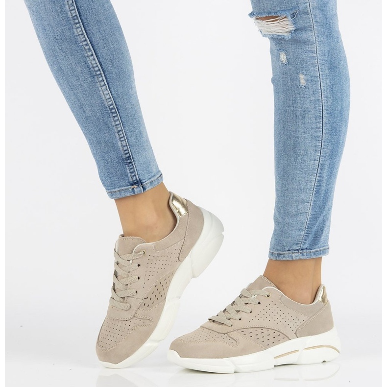 Baskets en cuir Filippo DP2156/21 Be beige 1