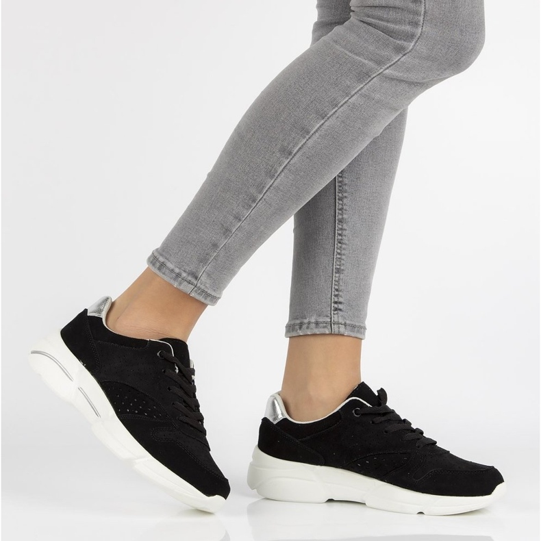 Baskets en cuir Filippo DP2156/21 Bk noir 1