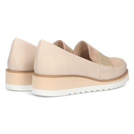 Chaussures en cuir Filippo 091 beige 1