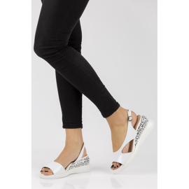 Sandales compensées Filippo DS2315 / 21 Wh blanc blanche 3