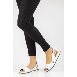 Sandales compensées Filippo DS2322 / 21 Wh blanc blanche 4