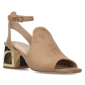 Filippo DS2107/21 Sandales à talons beiges 1