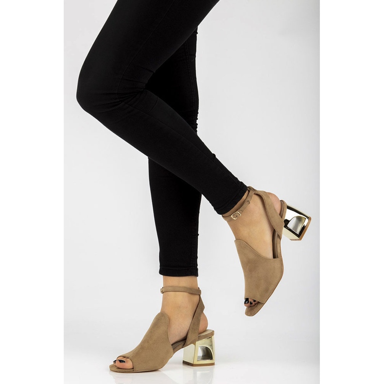 Filippo DS2107/21 Sandales à talons beiges 2