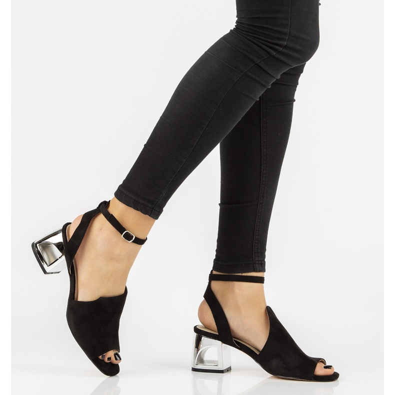 Sandales à talons Filippo DS2107/21 Bk Noir 2