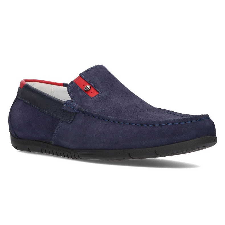 Mocassins en daim Filippo 5274-5 bleu marine 1