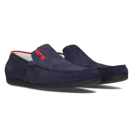 Mocassins en daim Filippo 5274-5 bleu marine 4