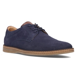 Chaussures en cuir Filippo 5452-1 bleu marine 1 Chaussures en cuir Filippo 5452-1 bleu marine 1