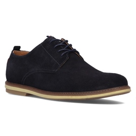 Chaussures en cuir Filippo 5385-1 bleu marine 1 Chaussures en cuir Filippo 5385-1 bleu marine 1