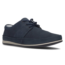 Chaussures en cuir Filippo 5292-3 bleu bleu marin 1