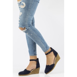 Sandales en cuir Filippo DS1394/21 Nv bleu marine 2