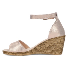 Sandales en cuir Filippo DS2137/21 Go doré d'or 6