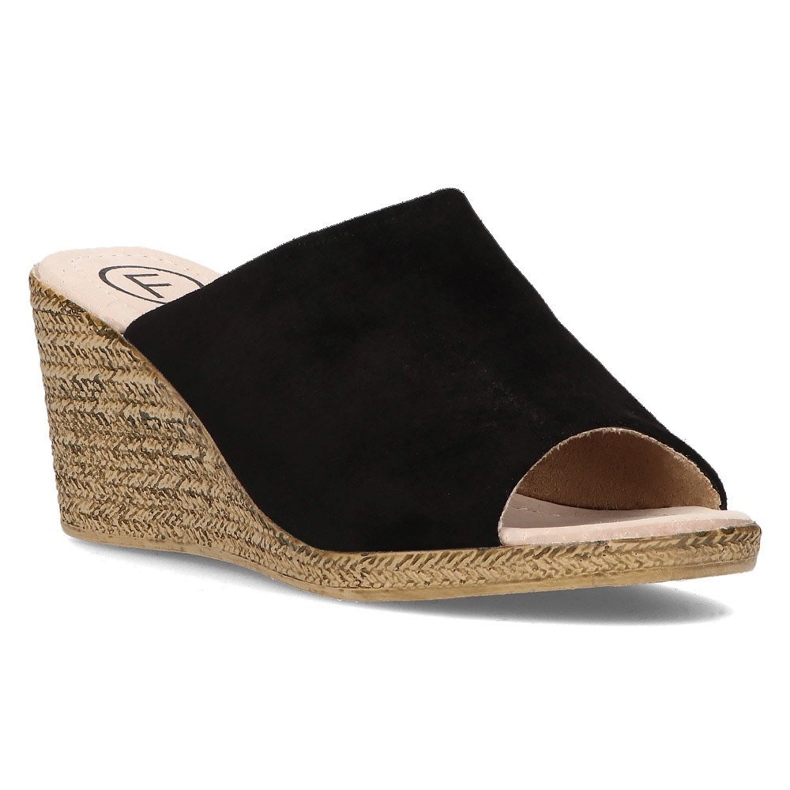 Babouches en cuir Filippo DK2143/21 Bk noir 1