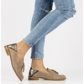 Mocassins en cuir Filippo DP2332/21 Be beige 1 Mocassins en cuir Filippo DP2332/21 Be beige 1