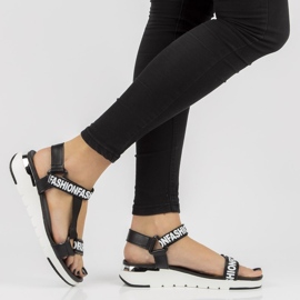 Sandales en cuir Filippo DS2169/21 Bk noir le noir 1