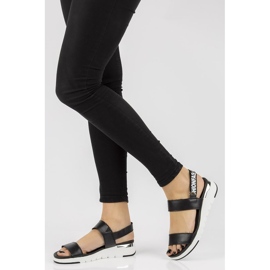 Sandales en cuir Filippo DS2141/21 Bk noir le noir 3
