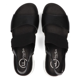 Sandales en cuir Filippo DS2140/21 Bk noir le noir 6