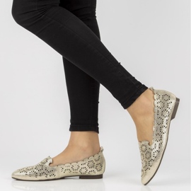 Cuir seigneurs Filippo DP2039/21 Go or d'or 1