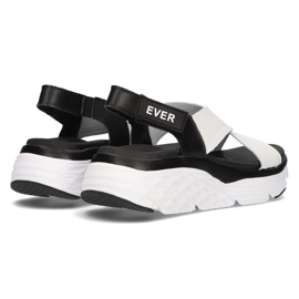 Sandales en cuir Filippo DS2015/21 WH/BK noir et blanc blanche le noir 6