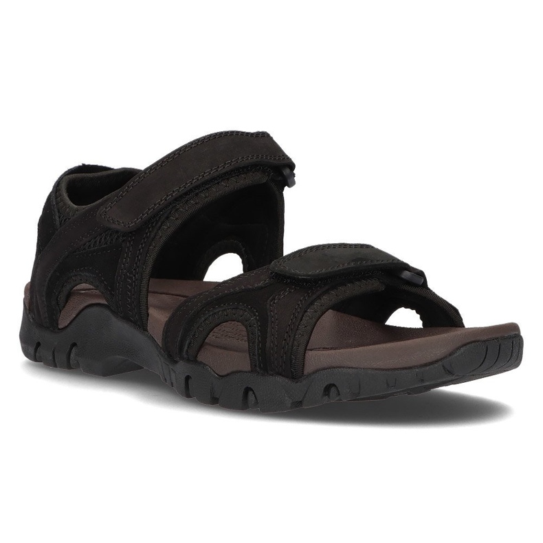 Sandales pour hommes en cuir Filippo MS2306 / 21 Bk noir 1
