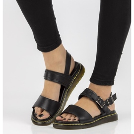 Sandales en cuir Filippo DS2040/21 Bk noir le noir 1
