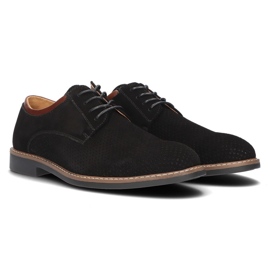 Chaussures en cuir Filippo MP2399/21 Bk noir le noir 6
