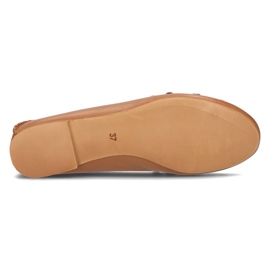 Ballerines en cuir Filippo 01358 rouge brun 4
