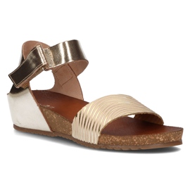 Sandales en cuir Filippo 40143 or d'or 1