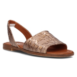 Sandales en cuir Filippo 40215 taupe brun 1