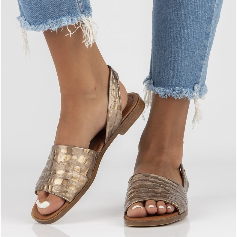 Sandales en cuir Filippo 40215 taupe brun 2