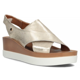 Sandales en cuir Filippo 40256 or doré 1