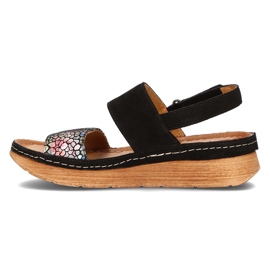 Sandales en cuir Filippo 04142-20 / 00-5 noir multicolore le noir 4