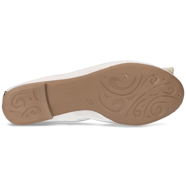 Ballerines Filippo 103 en cuir blanc 1