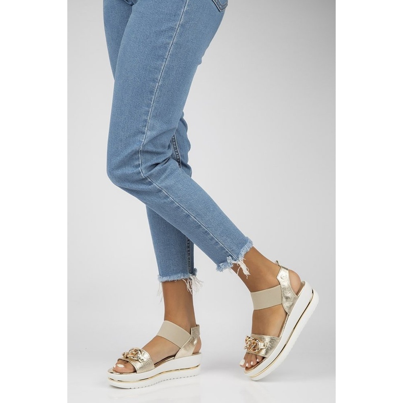 Sandales en cuir Filippo 104 or d'or 2