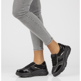 Baskets à lacets en cuir Filippo DP3178/21 Bk noir le noir 8