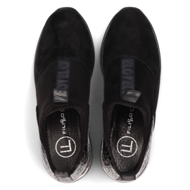 Baskets en Cuir Filippo DP1689/21 Bk Bk Noir le noir 6