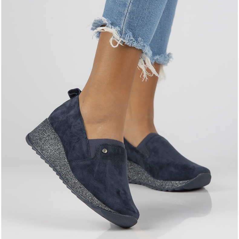 Baskets en cuir Filippo DP1500/21 Nv bleu marine 1 Baskets en cuir Filippo DP1500/21 Nv bleu marine 1