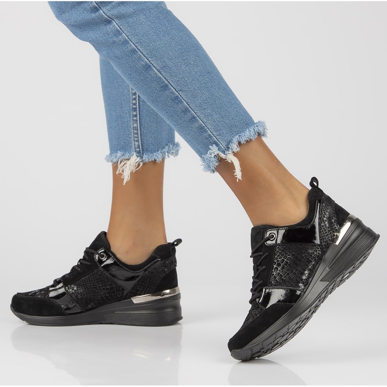 Baskets en cuir Filippo DP3170/21 Bk noir le noir 1